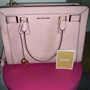 Michael Kors pink bag w/ strap
